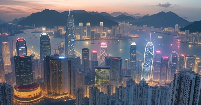 一隻牛和一隻熊在互相爭鬥，卡通風格