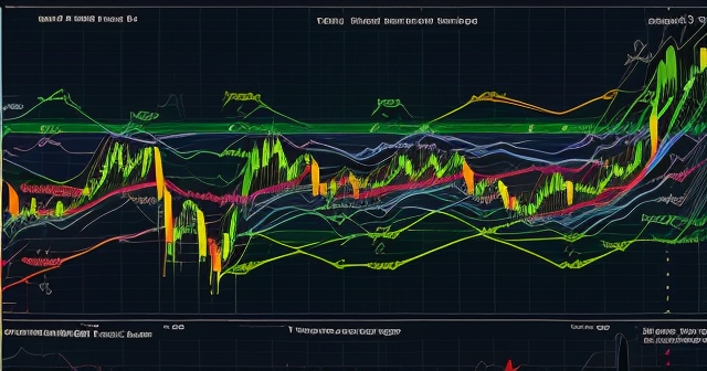 交易者在分析MT4圖表上進行操作