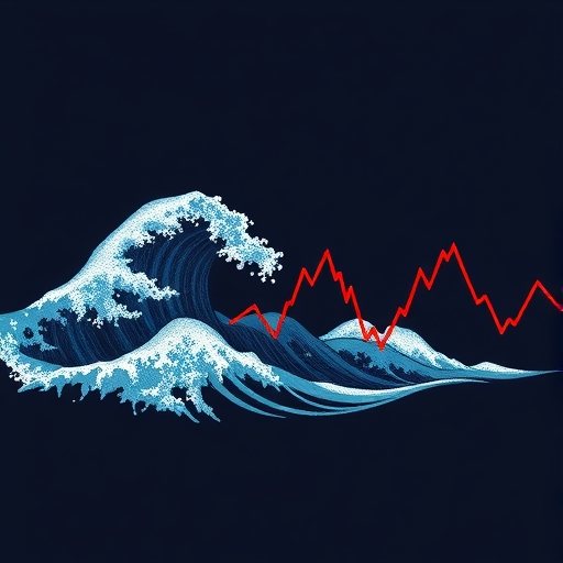 理解艾略特波浪結構的插圖，幫助我們掌握市場情況中的波浪型態