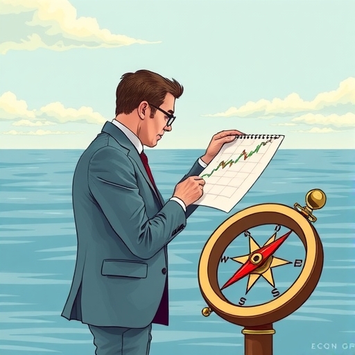 一位投資者正在分析價格行為與成交量的圖表