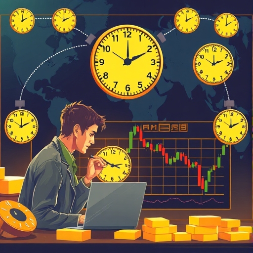 一位交易者在亞洲盤時段分析圖表