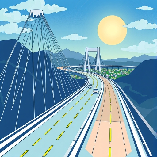 數位高速公路連接金融節點的插圖