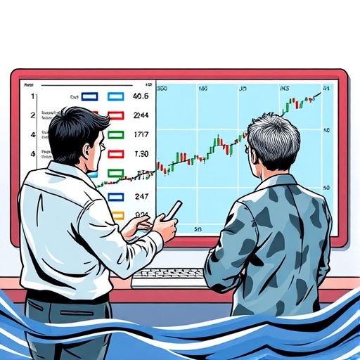 耐心的投資者檢查市場趨勢