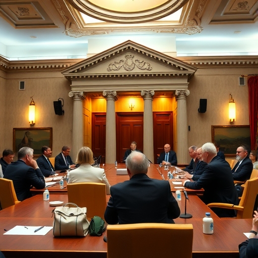 中央銀行會議討論場景