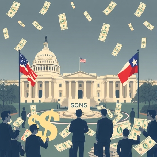 一張政府公債的插圖。