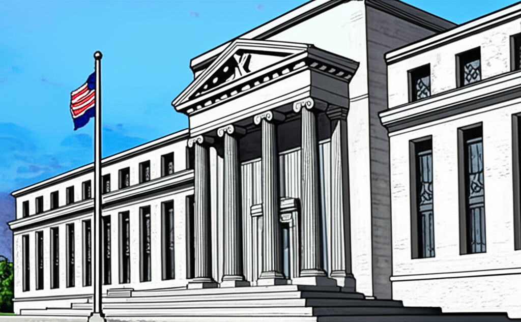 一位男子正在分析股票圖表,圖表顯示市場下跌趨勢。