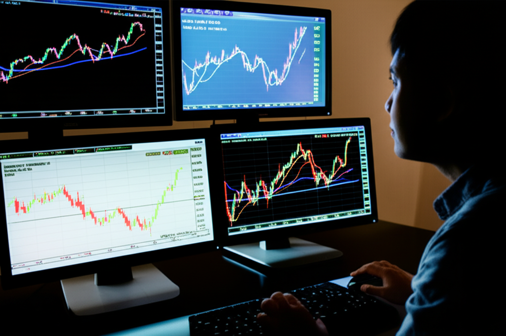 投資者分析外匯走勢圖,掌握即時市場動態