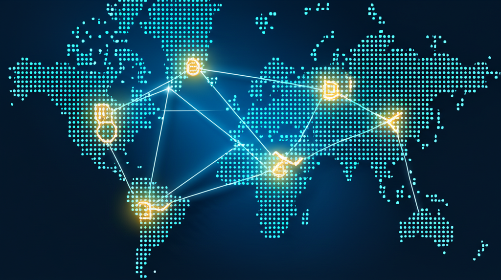 全球貨幣流動與數據分析示意圖,展現外匯市場的複雜性