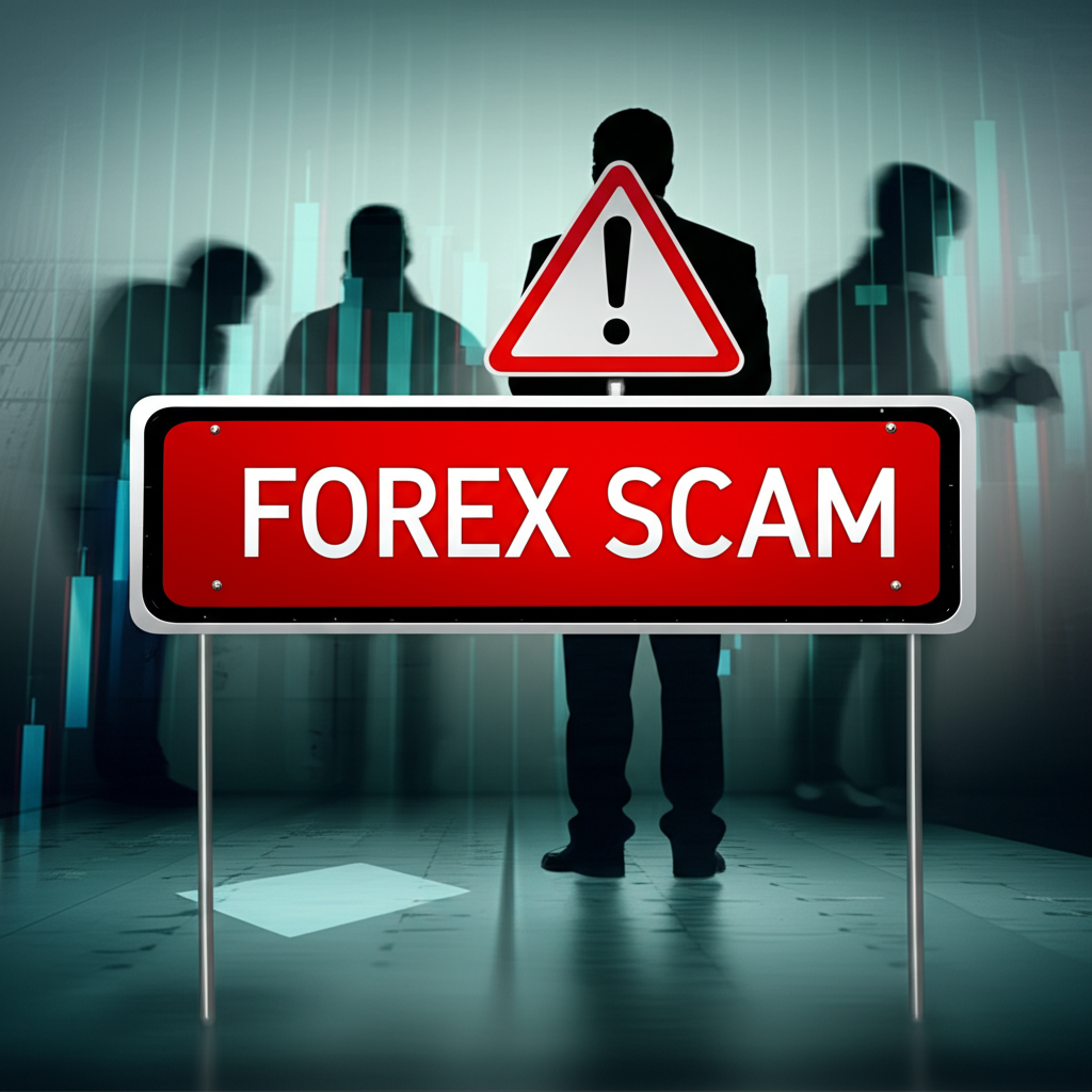 外匯詐騙警告示意圖