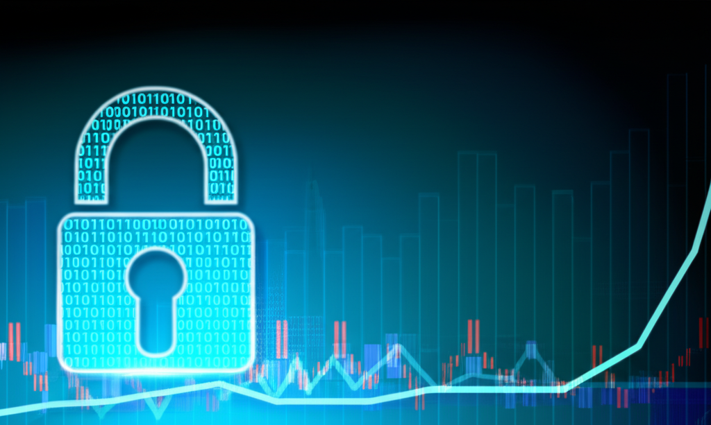 Secure online trading illustration