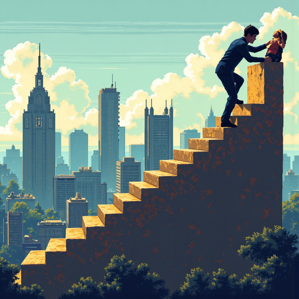 央行升息與美元強勢拉低黃金價格的象徵圖