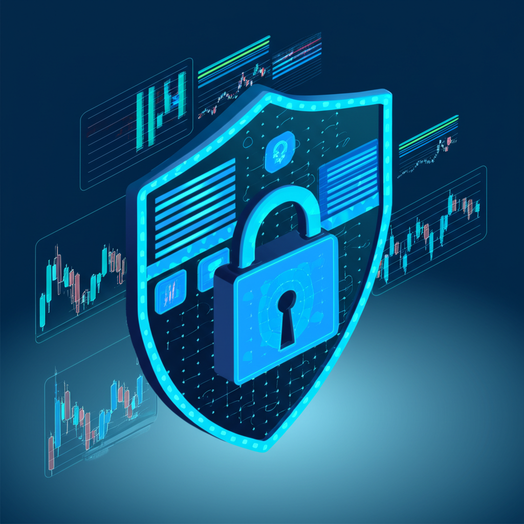 插圖：安全可靠的外匯交易平台示意圖