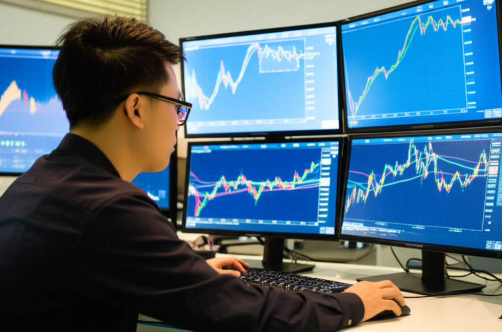 台灣投資者進行外匯API交易示意圖