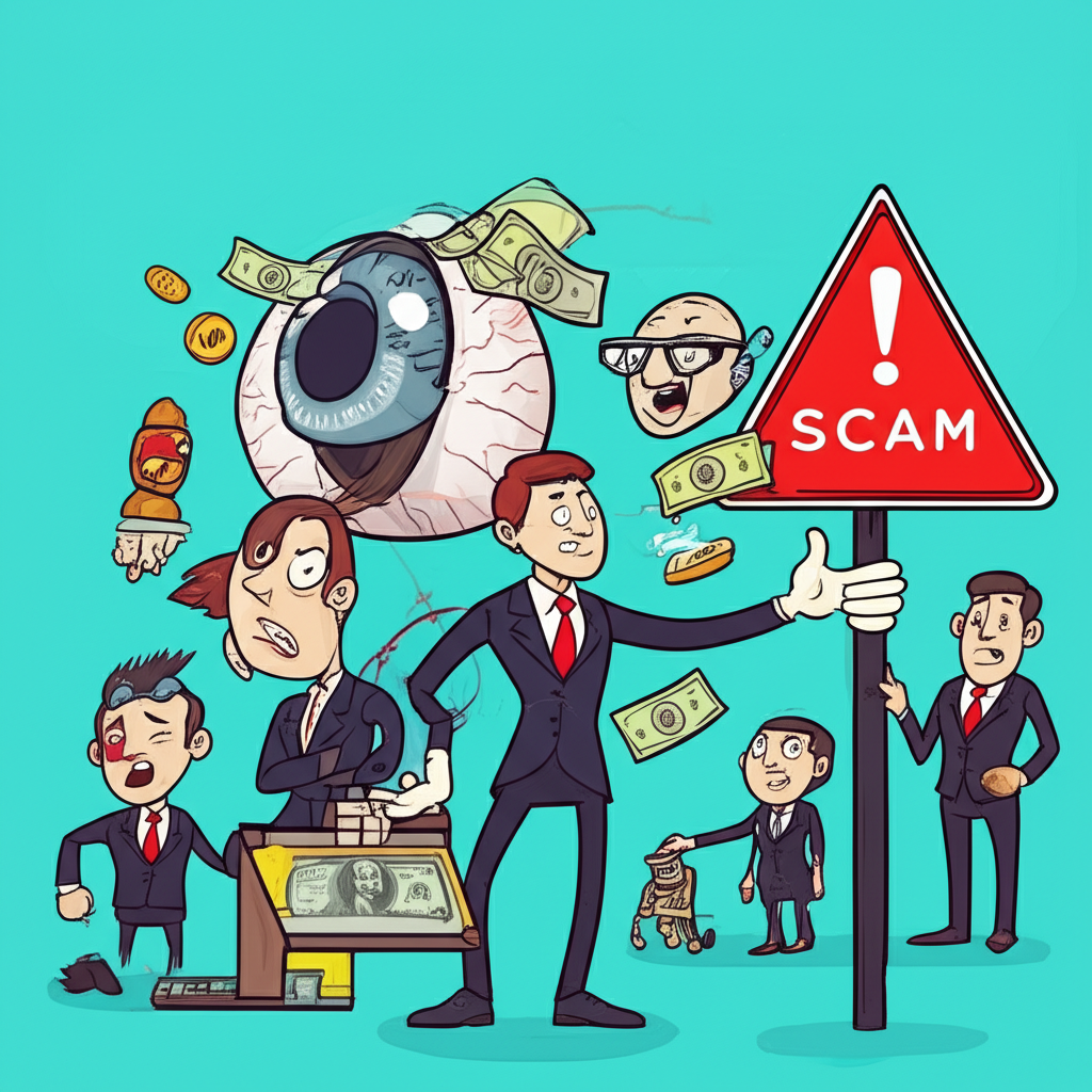 插圖：如何識別並避免外匯詐騙示意圖