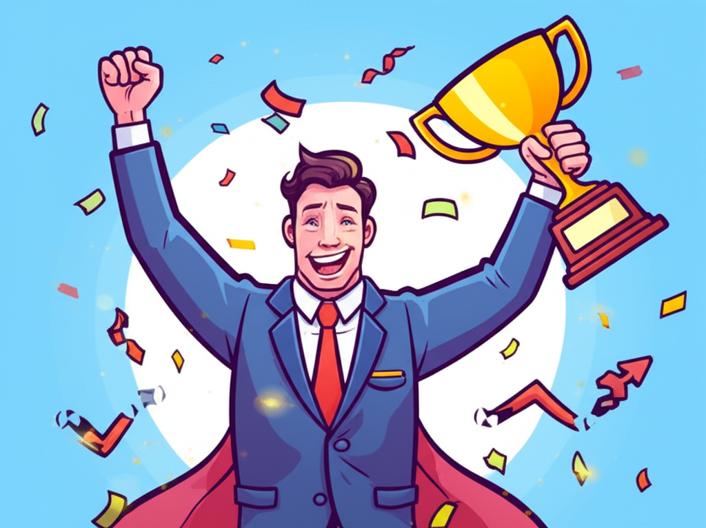 交易員贏得競賽獎項插圖