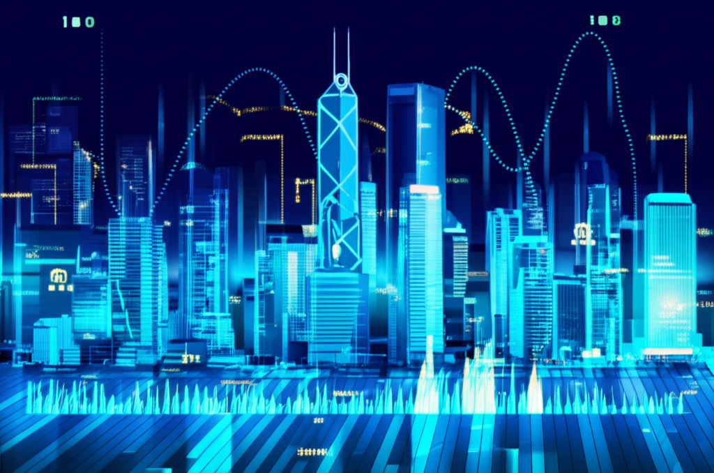 香港金融科技與外匯交易場景示意圖