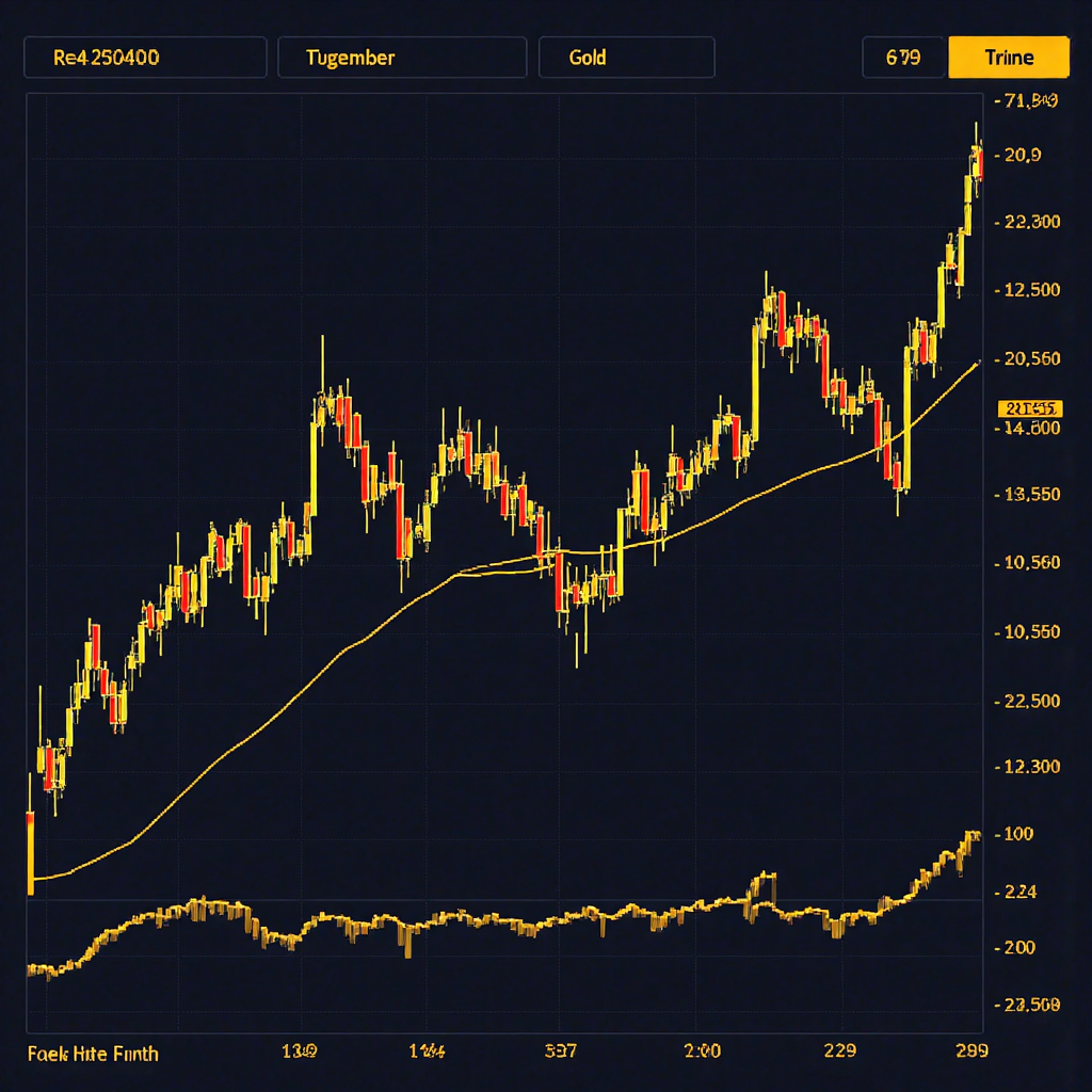 黃金價格趨勢線動態圖，展示即時市場數據與投資機會