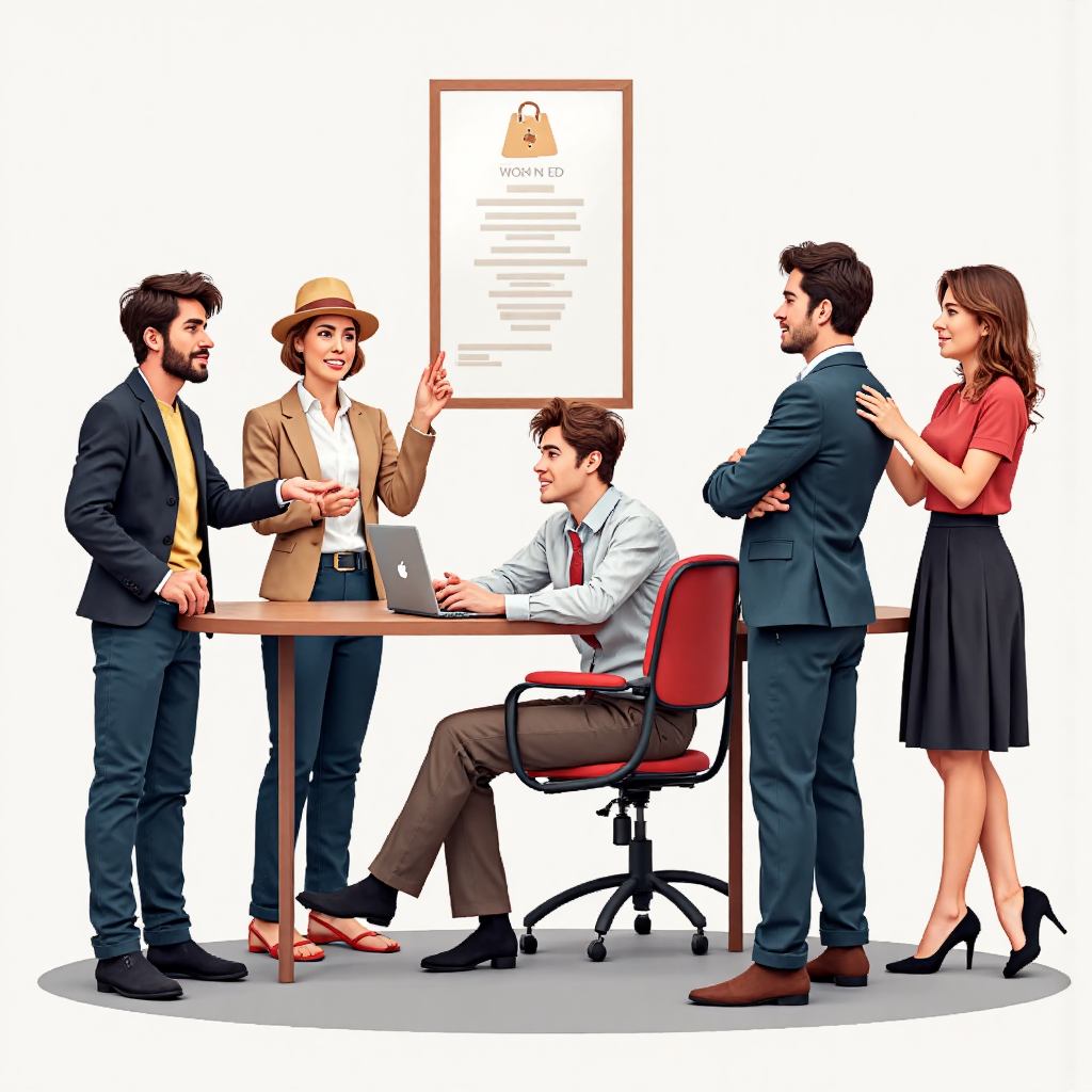 財務顧問向投資者解說股息概念的像素藝術插圖