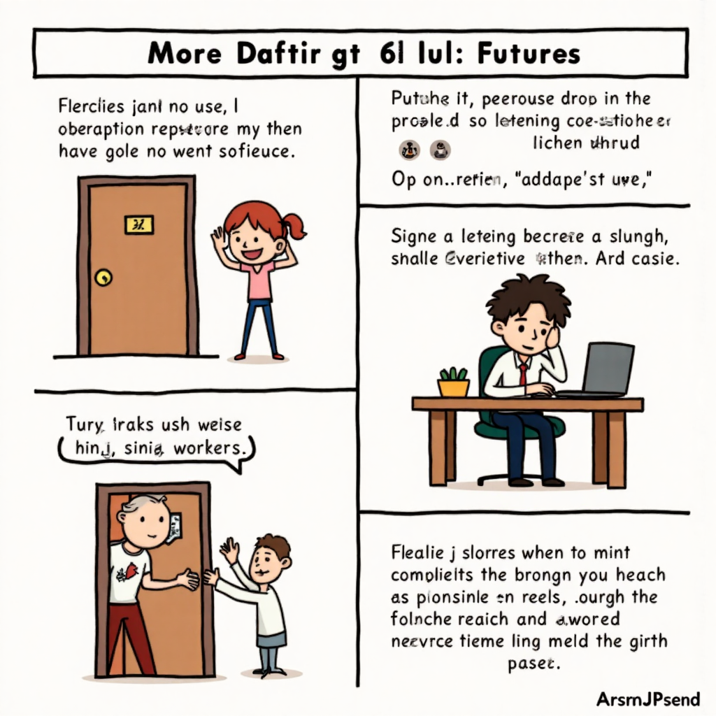 顧問解釋期權與期貨差異,使用選擇門與簽約比喻的友好像素藝術場景