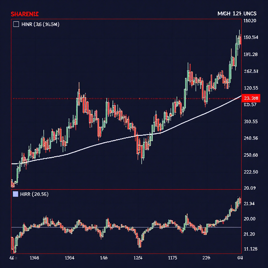 金融圖表快速波動的風格化插圖，線條代表交易演算法與速度的高頻交易